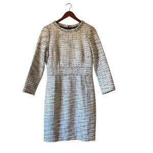 j crew long sleeve tweed dress Sophia Mini Dress In Maritime Tweed For Women